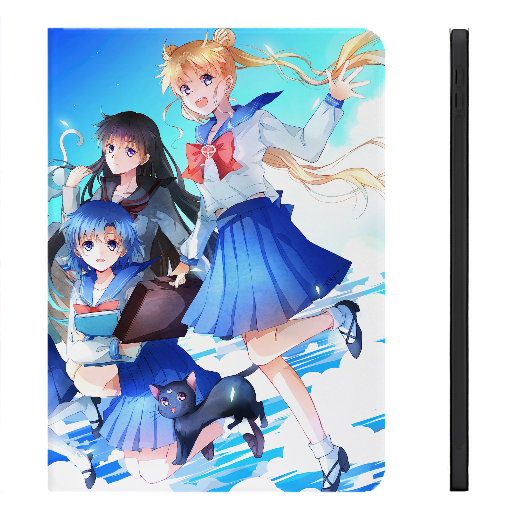 （画像用） 美少女戦士セーラームーン Sailor Moon IPadケース ペンホルダー付き ブックスタイルデザイン